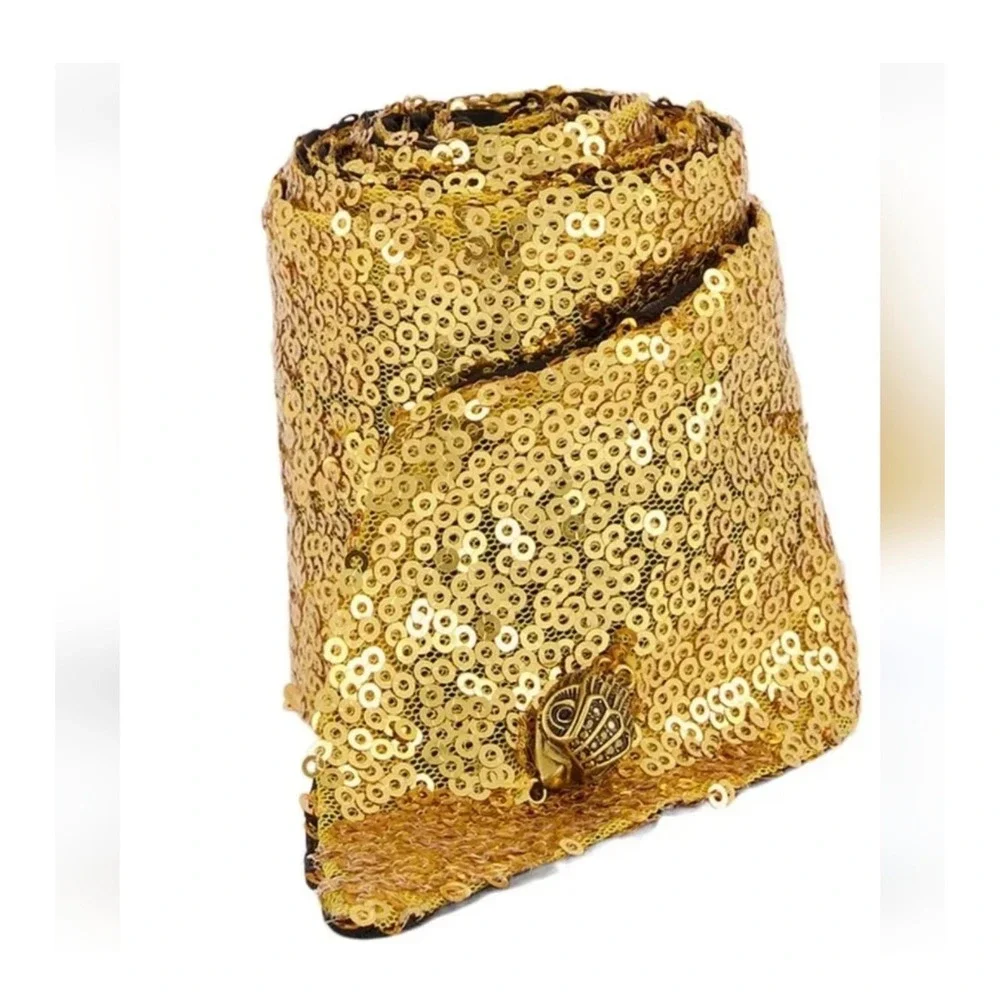 Kurt Geiger Scarf Skinny Gold‎ Sequin